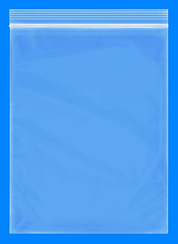 Spartan Industrial - 9” X 12” (200/500 Pack) 2 Mil Clear Re-closable Zip Plastic Poly Bags with Resealable Lock Seal Zipper