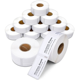 Aegis - Compatible Direct Thermal Labels Replacement for DYMO 30330 (3/4" X 2") Return Address, File Folder - Use with Labelwriter 450, 450 Turbo, 4XL Printers (12 Rolls)