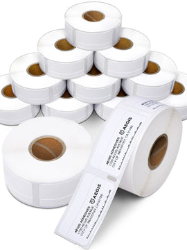 Aegis - Compatible Direct Thermal Labels Replacement for DYMO 30330 (3/4" X 2") Return Address, File Folder - Use with Labelwriter 450, 450 Turbo, 4XL Printers (12 Rolls)