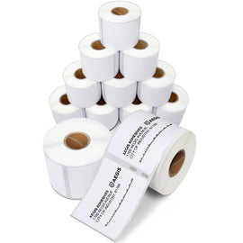Aegis - Compatible Labels Replacement for DYMO 30324 (2-1/8" X 2-3/4") Diskette Media & Veterinary - Use with Labelwriter 450, 450 Turbo, 4XL Printers (12 Rolls)