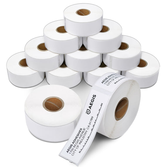 Aegis - Compatible Direct Thermal Labels Replacement for DYMO 30252 (1-1/8