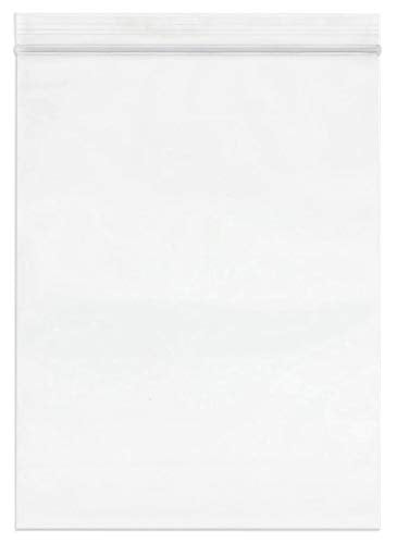 SPARTAN INDUSTRIAL - 9inch X 12inch (100 Pack) 2 Mil Clear Reclosable Zip Plastic Poly Bags with Resealable Lock Seal Zipper