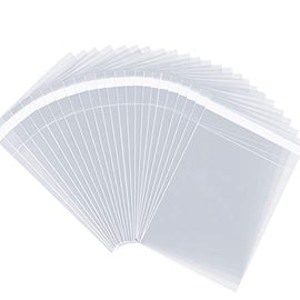 6” X 9” (200/1000 Pack) Clear Resealable Cellophane Cello Bags Self Seal - Fits 6X9 Print Photos A7 A8 A9 Cards Envelopes & Baked Goods - Pack It Chic