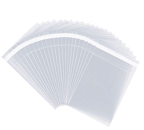 6” X 9” (200/1000 Pack) Clear Resealable Cellophane Cello Bags Self Seal - Fits 6X9 Print Photos A7 A8 A9 Cards Envelopes & Baked Goods - Pack It Chic