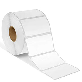 2.25" X 1.25” Direct Thermal Labels, Perforated Barcode Address Labels, Compatible with Rollo & Zebra Desktop Printers - 10 Rolls, 1000/Roll
