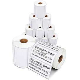 (12 Rolls, 700/Roll) Aegis 4 Inch X 2 Inch Direct Thermal Labels, Perforations Between Labels - Zebra/Eltron Compatible