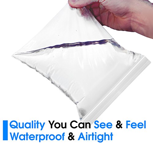 9x12 Zipper Zip Bags 2 Mil Seal Clear Plastic Baggies Top Lock Reclosable