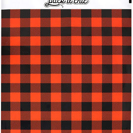 Pack It Chic - 10X13 (100 Pack) Red Buffalo Plaid Poly Mailer Envelope Plastic Custom Mailing & Shipping Bags - Self Seal