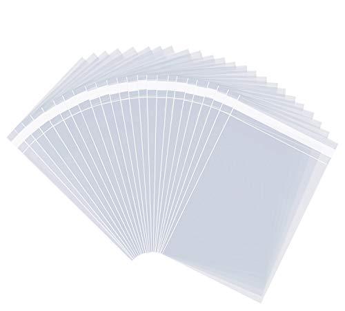 Pack It Chic - 11” X 14” (200/1000 Pack) Clear Resealable Polypropylene Bags - Fits 11X14 Prints, Photos, Documents - Self Seal