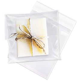 Pack It Chic - 4” X 4” (1000 Pack) Clear Resealable Polypropylene Bags for Jewelry, Cookies, Party Favors - Self Seal